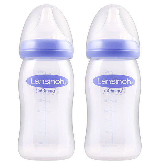 Lansinoh Feeding Bottle - 240ml 2Pk