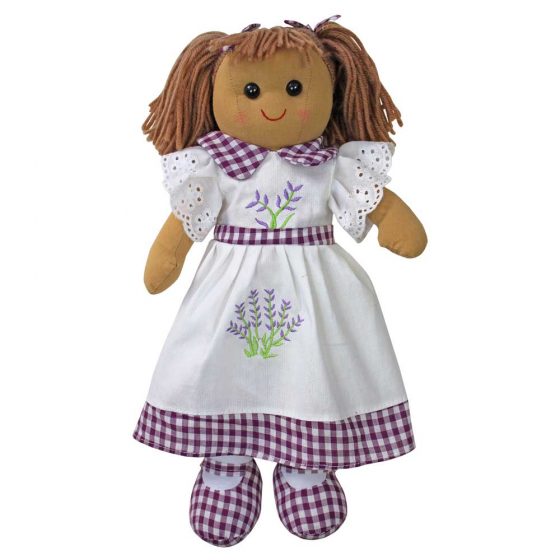 Lavender Embroidered Rag Doll