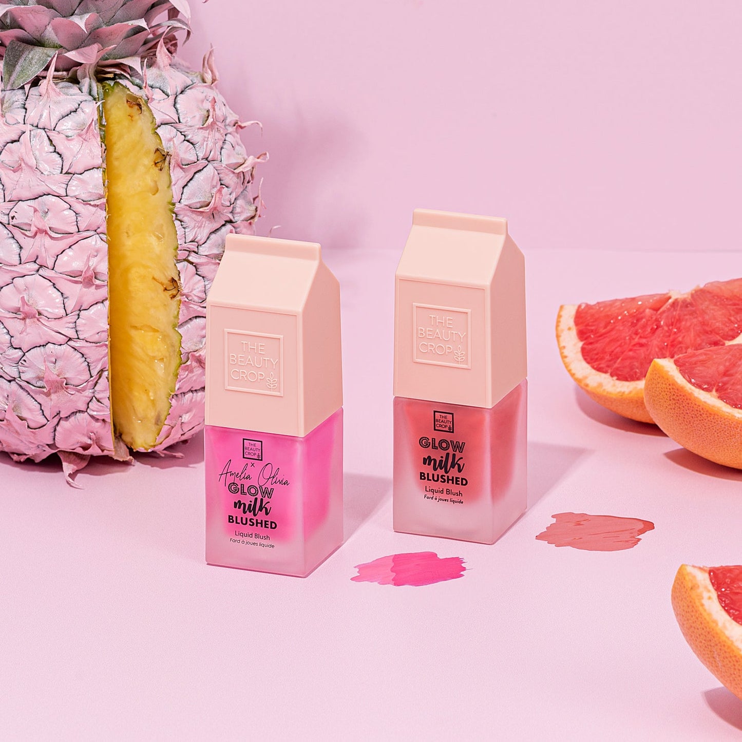 Glow Milk Blushed Duo: Pink Pineapple and Glistening Grapefruit