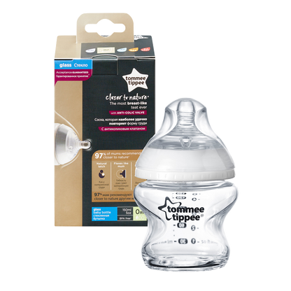 Tommee Tippee Closer to Nature - Glass Bottle 150ml