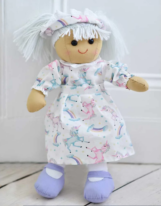 Unicorn Dress Rag Doll