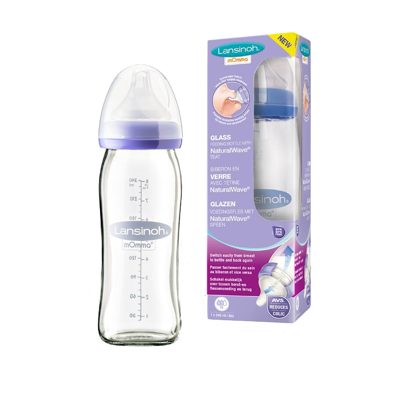 Lansinoh Glass Feeding Bottles | 240ml