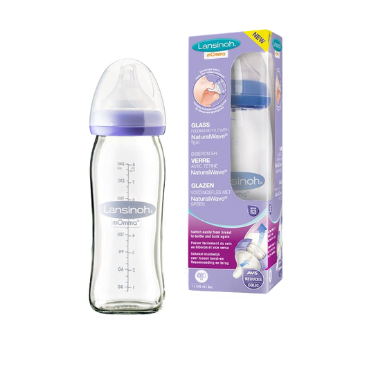 Lansinoh Glass Feeding Bottles | 240ml