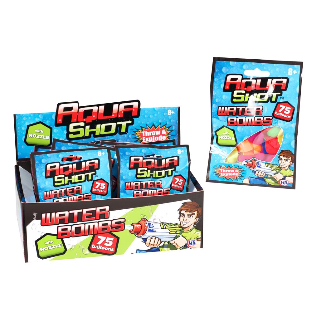 Aqua Shot Water Bombs 75pk With Nozzle