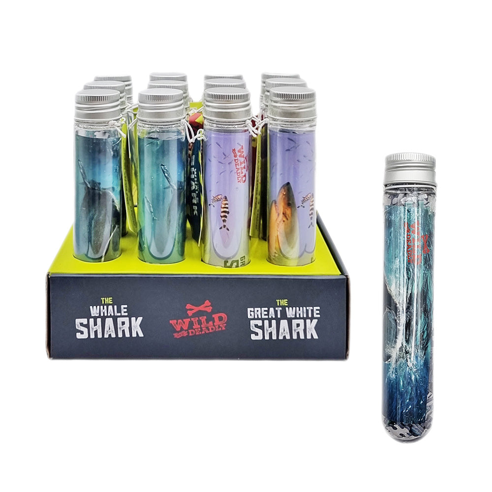 Professor Puzzle Wild & Deadly Shark 150pc Mini Jigsaw Puzzle Tube