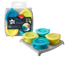 Tommee Tippee 4 Pop Up Freezer Pots & Tray