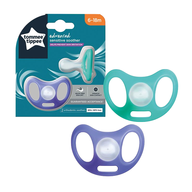 Tommee Tippee Sensitive Soothers 2-Pack (2 Sizes)