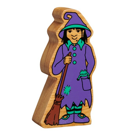 Witch Wooden Figure